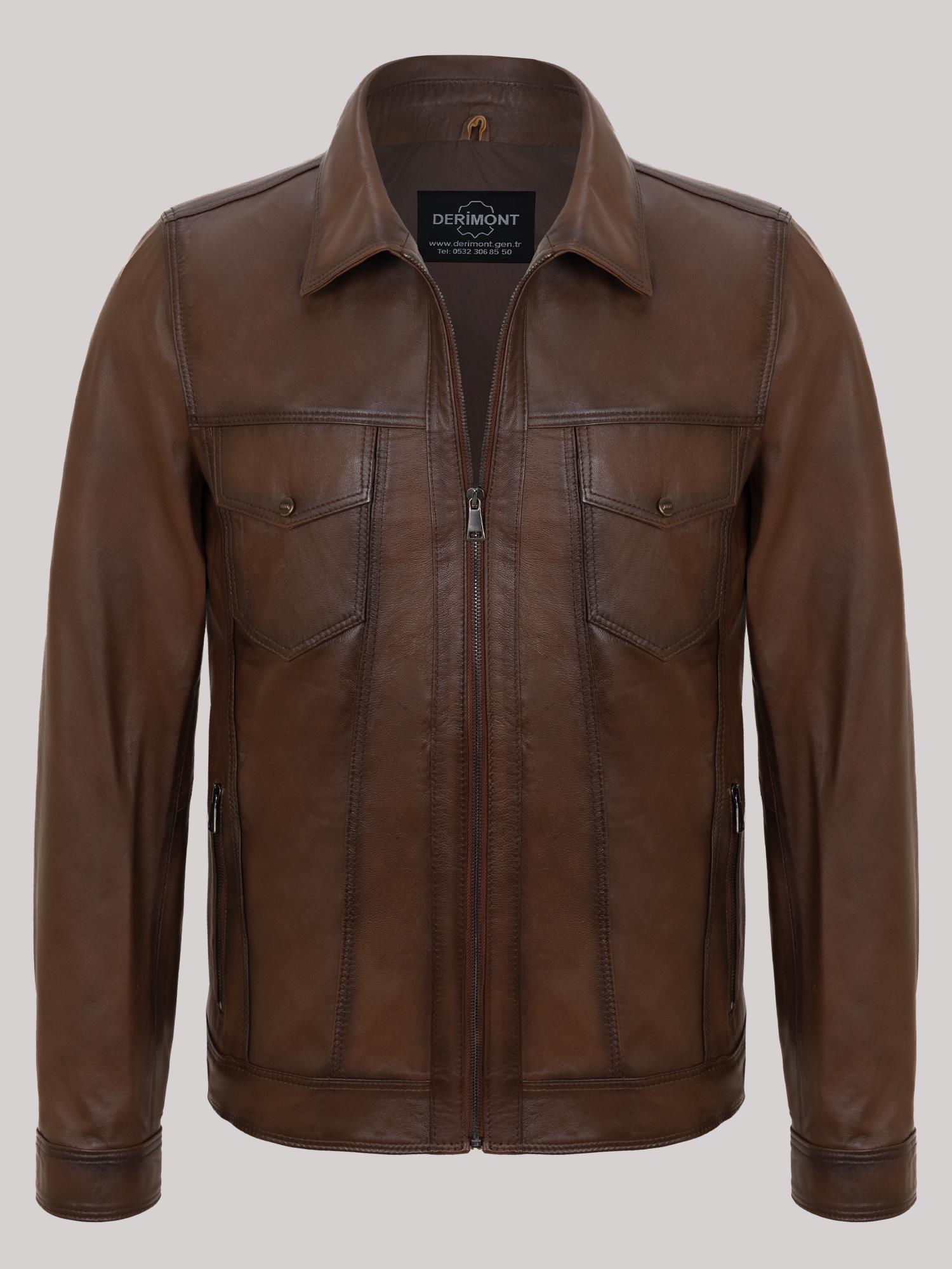 Erkek Deri Mont Kod-EM02012