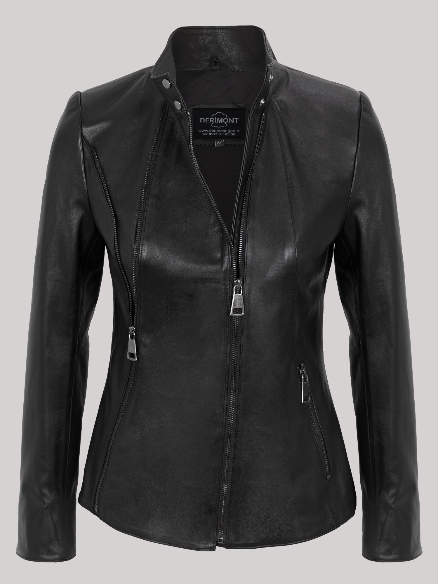 Kadın Deri Mont Kod-KA02037