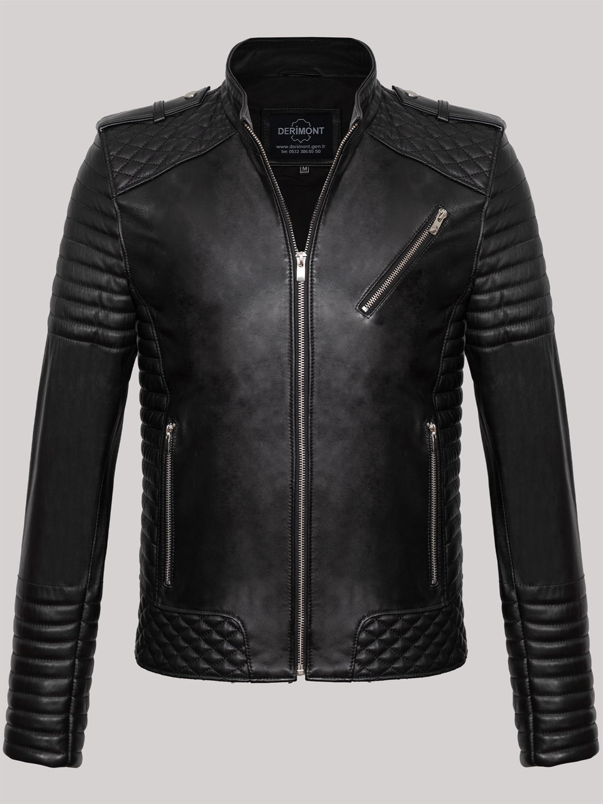 Riva Siyah Erkek %100 Orijinal Deri Ceket