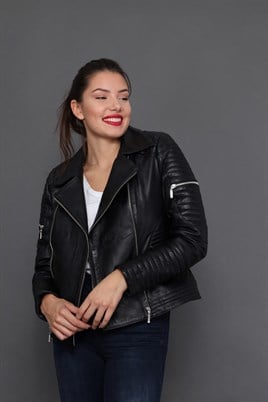 BAYAN DERİ MONT SİYAH - LUNA