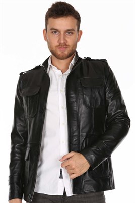 ERKEK DÜZ MODEL DERİ MONT