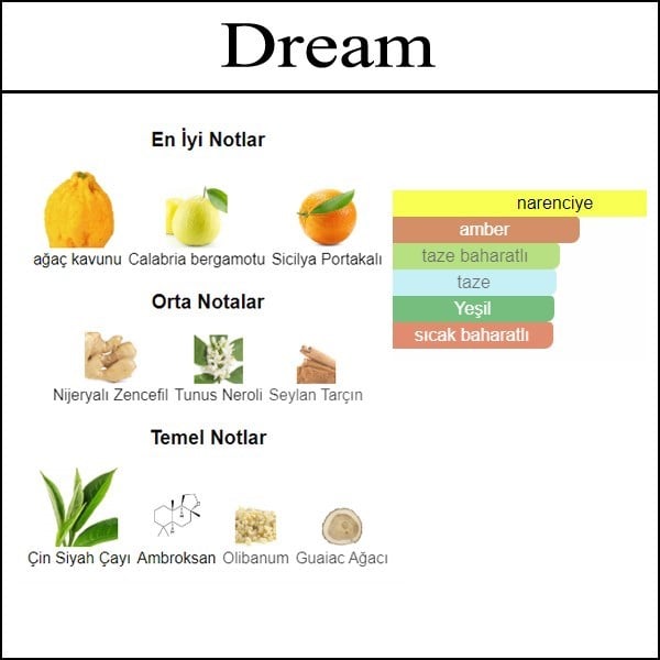 dream açık parfüm