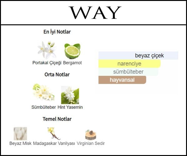 My way açık parfüm