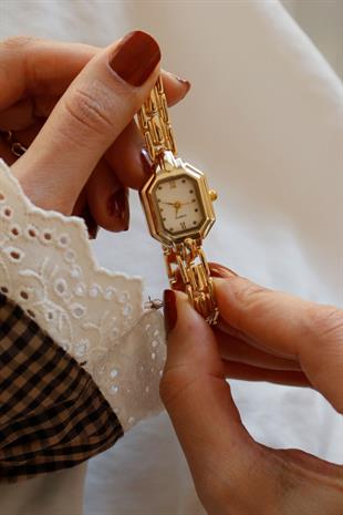 Metha Gold Detaylı Kadın Kol Saati