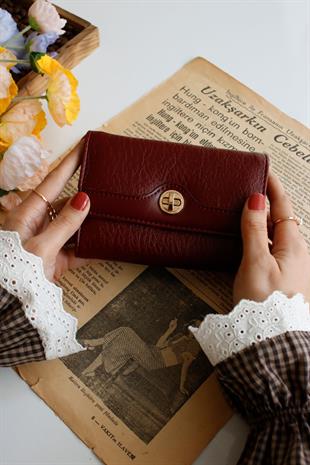Roven Bordo Kadın Cüzdanı(el cüzdanı)