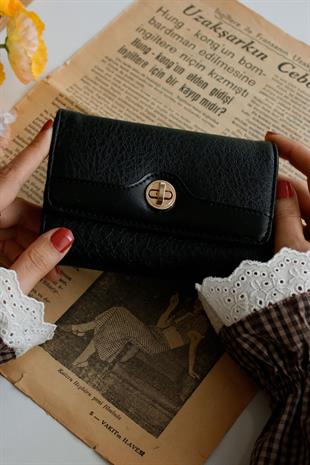 Roven Siyah Kadın Cüzdanı(el cüzdanı)