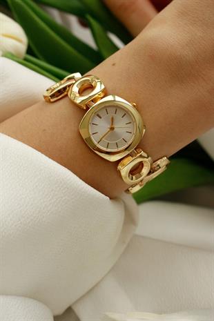 Selira Premium Gold Metal Kol Saati