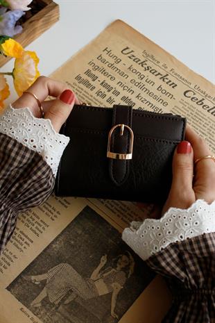 Velien A.Kahve Kadın Cüzdanı(el cüzdanı)