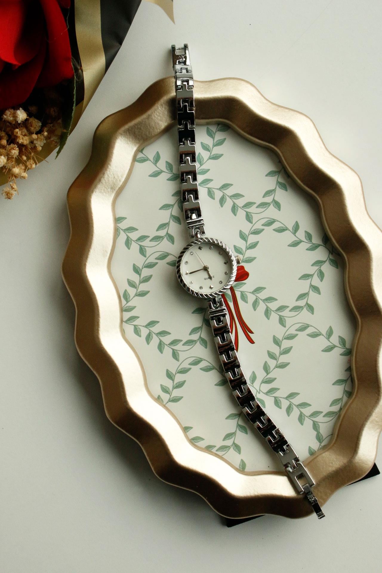 Bravine Silver Metal Kadın Kol Saati