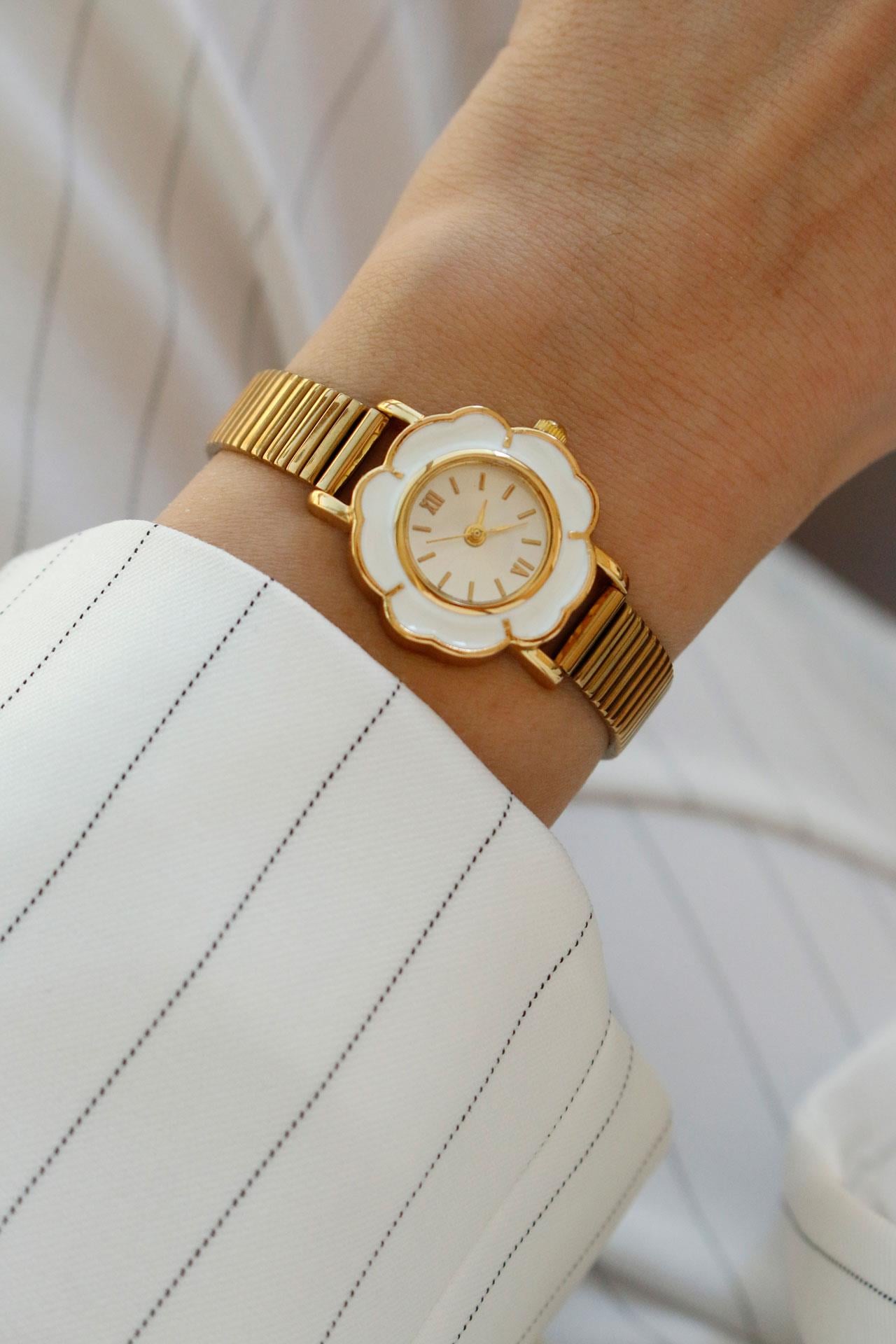 Clover Çelik Gold Kadın Kol Saati