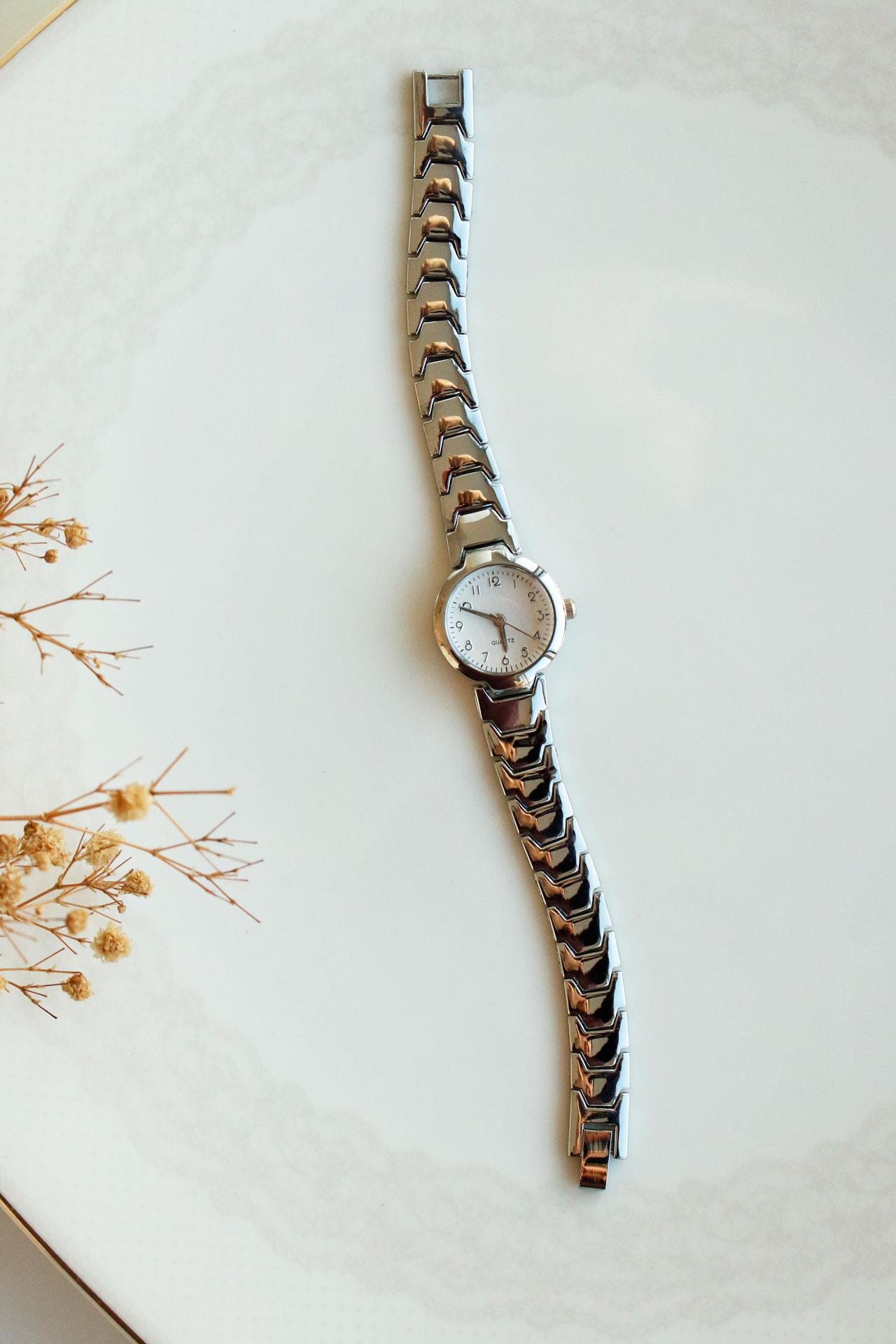 Franche Silver Metal Kol Saati