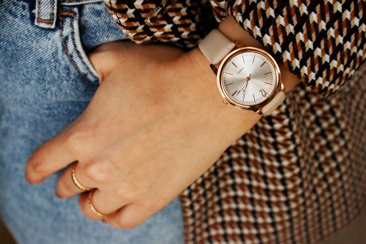 Krem Yeni Deri Saat 03