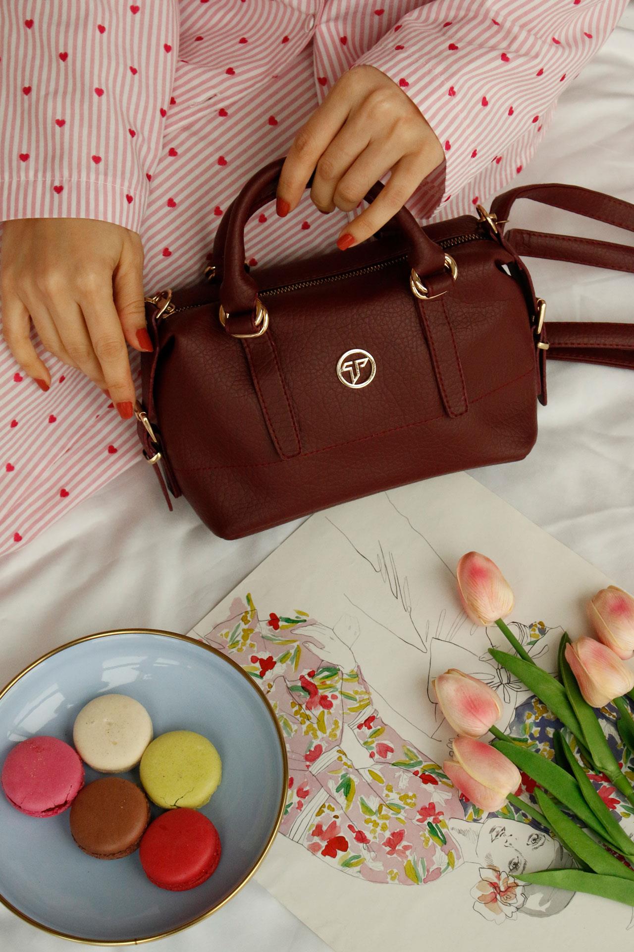 Mathilda Bordo Kadın Kol Çantası 