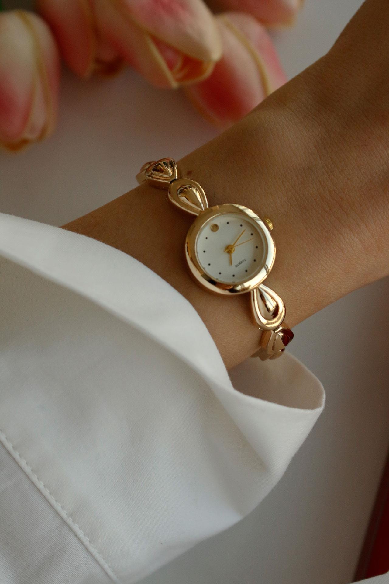 Montelisse Vintage Gold Metal Kadın Kol Saati