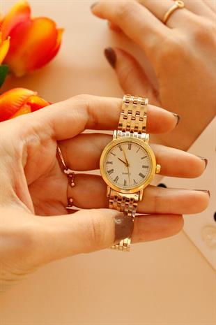 Hazel Gold Minimal Metal Kol Saati