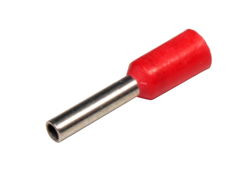 1.00 mm2 İzoleli Yüksük Kırmızı 18 AWG 10 Adet