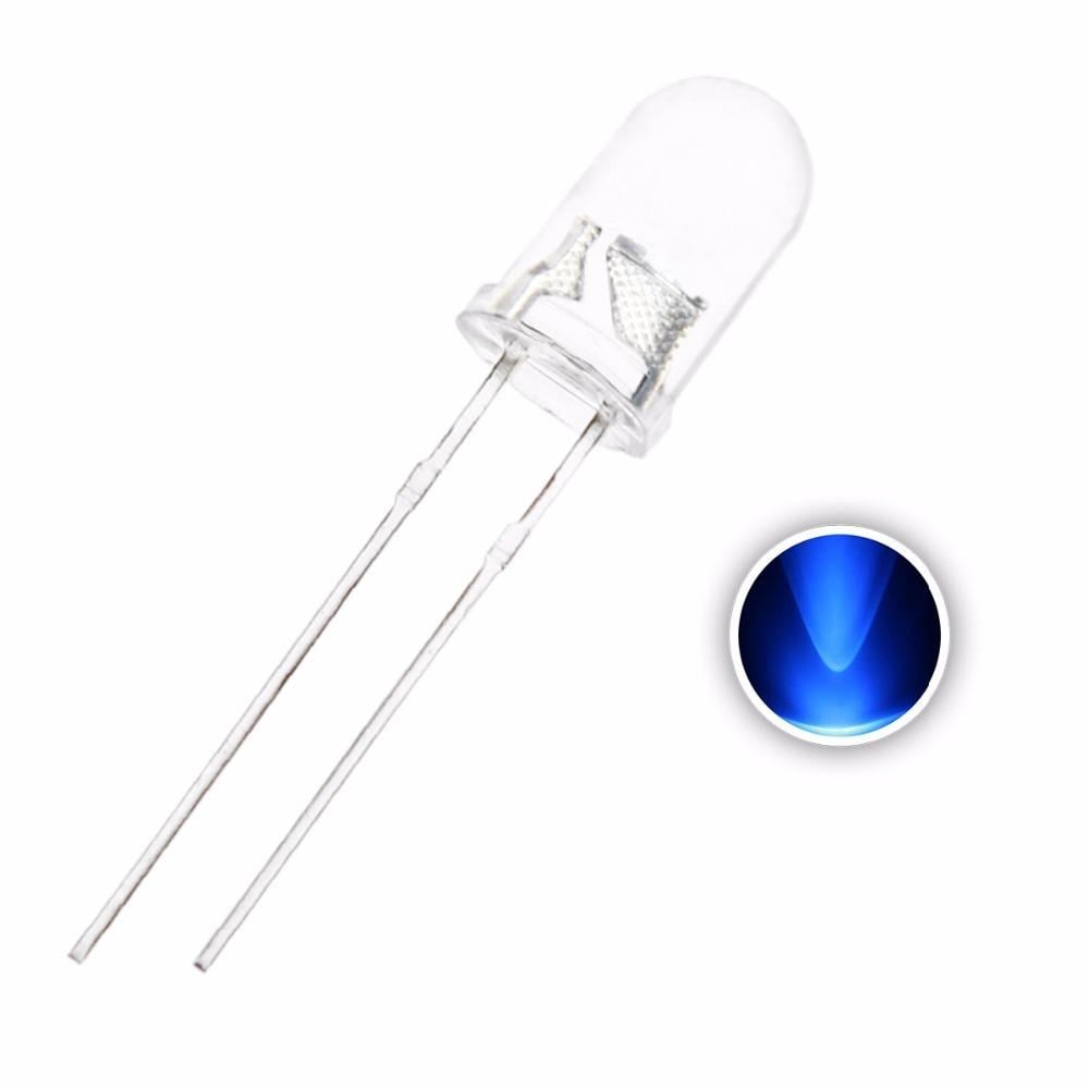 5mm Şeffaf Mavi LED