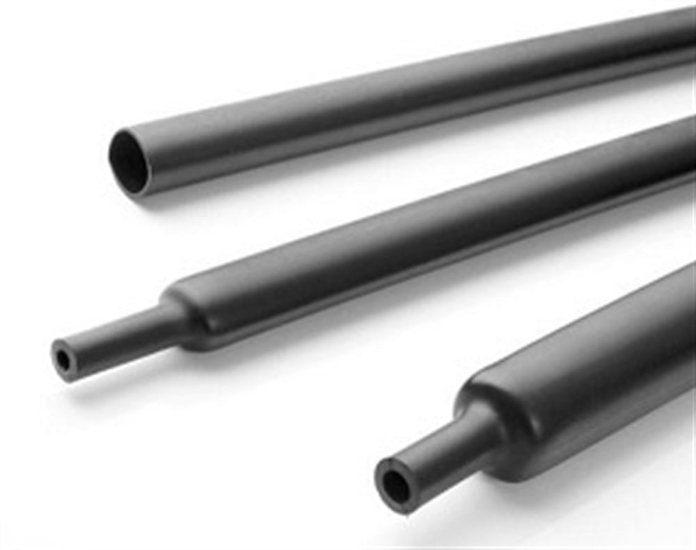 6,4 mm Isı ile Daralan Makaron Siyah