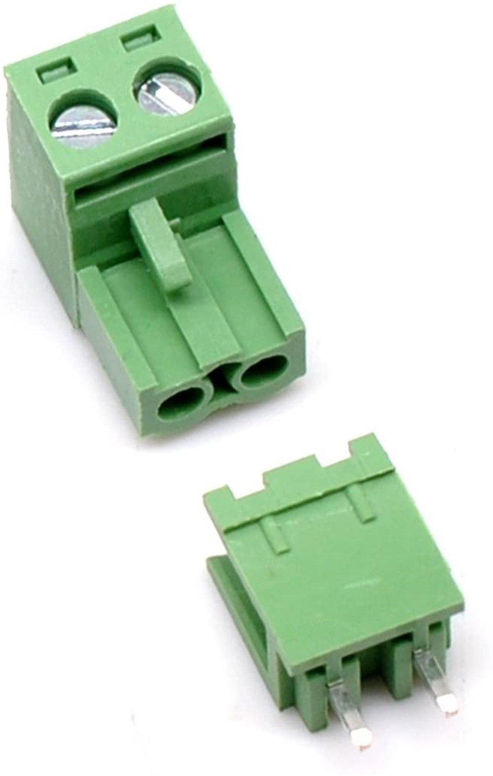 Kompent2 Pin 180 Derece 5.08mm Geçmeli Klemens Dişi-Erkek Takım