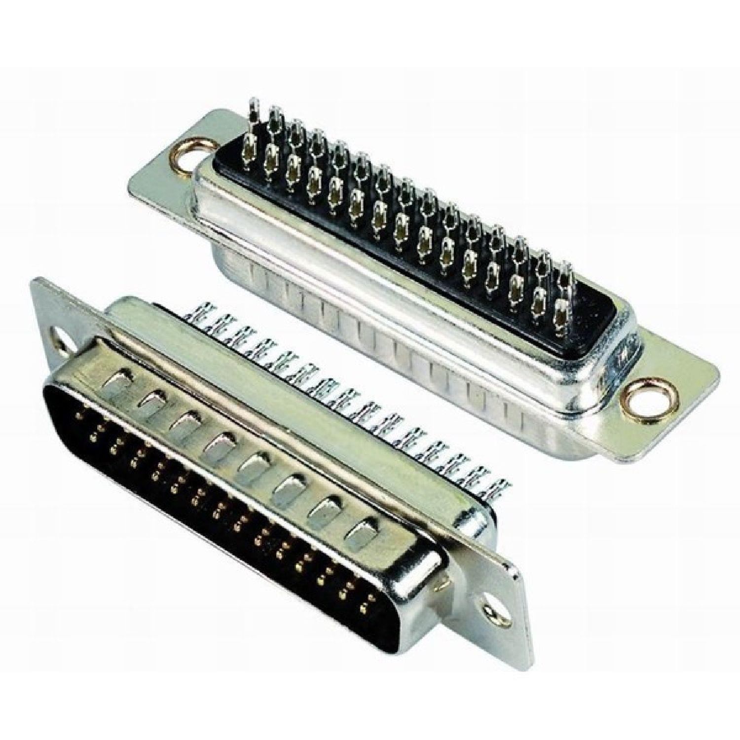 Kompent25 Pin D-Sub 180C Erkek Lehim Tip
