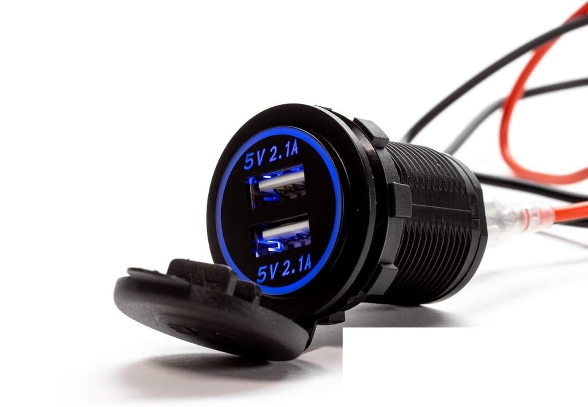 Kompent5v 4.2A Çift USB Çıkışlı Şarj Soketi