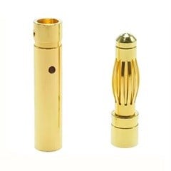 Kompent_4mm Banana Plug Gold Dişi Erkek Set