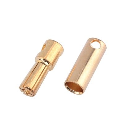 Kompent_5mm Banana Plug Gold Dişi Erkek Set