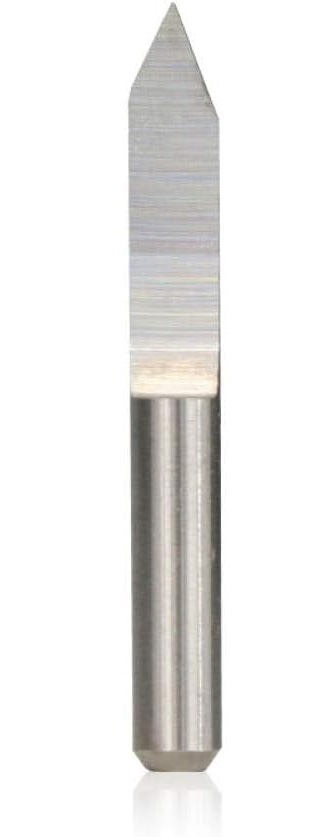 Kompent_PCB V Tipi Kazıma Gravür Freze Uçu 3.175mm Şaft 90° V Uç 0.2mm 10'lu (90Dx0.2mm)