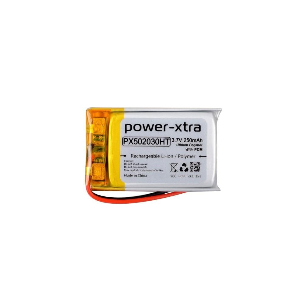Kompent_Power-Xtra PX502030HT 3.7V 250 mAh Lipo Batarya Koruma Devreli 10cm