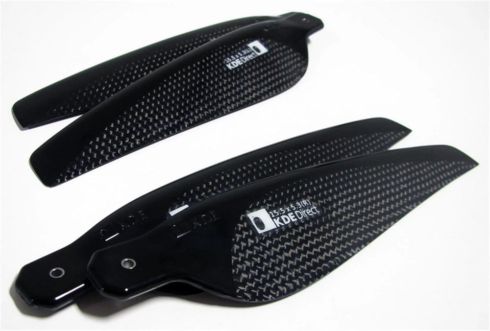 KompentKDE-CF155-DP 15.5x5.3” Karbon Fiber Pervane Seti İkili