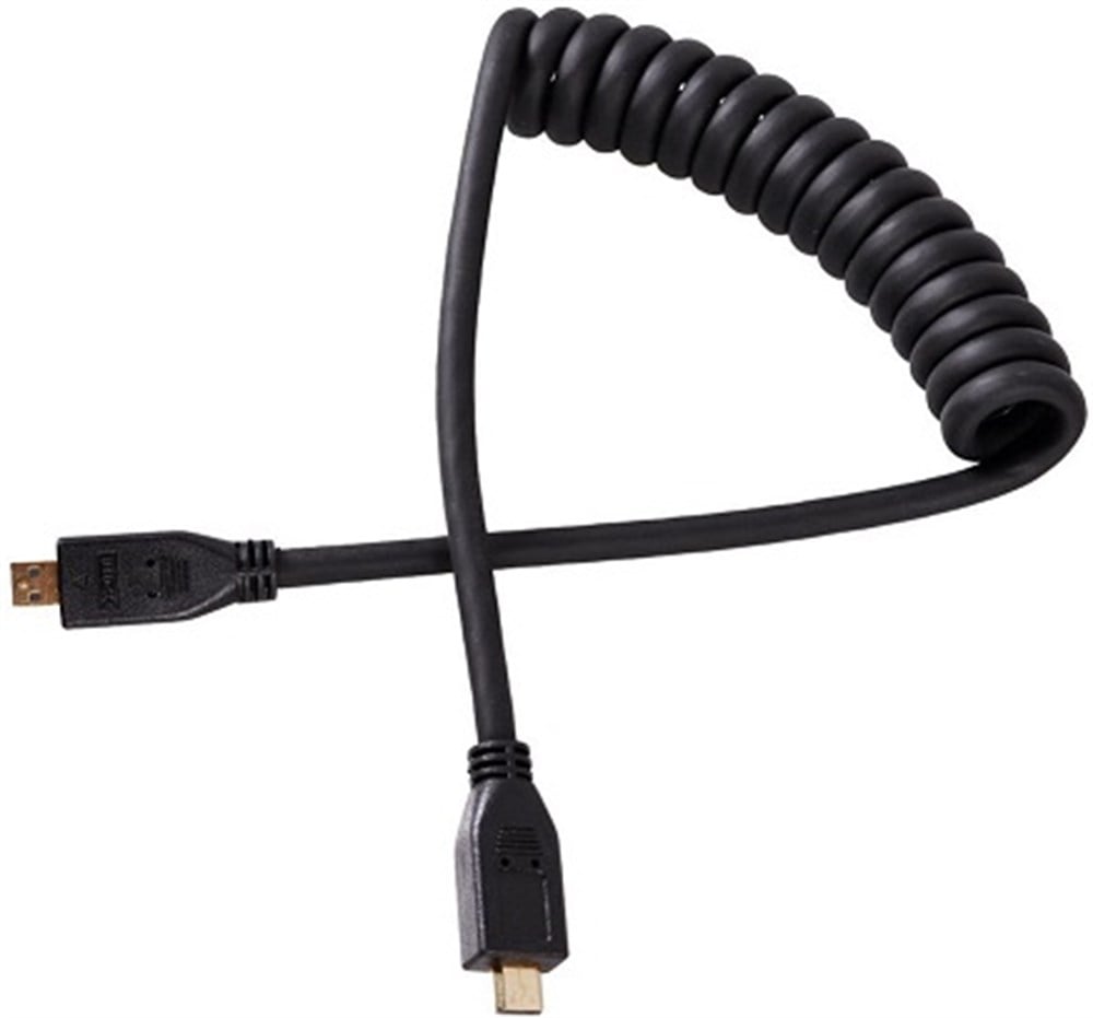 KompentMikro HDMI – Mikro HDMI Esnek Spiral Kablo 30 cm
