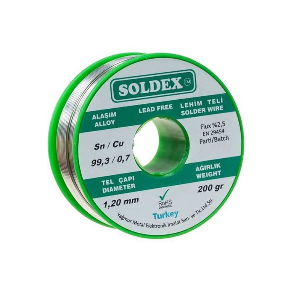 KompentSoldex Kurşunsuz Lehim Teli 1.20mm 200gr