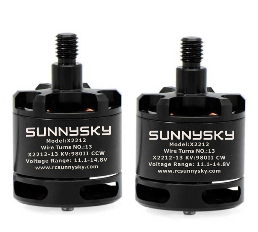 KompentSUNNYSKY X2212 980kV CW ve CCW Fırçasız Drone Motoru Seti X2212-13