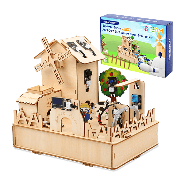 MeksemSTEM ESP32 Akıllı Tarım Çiftlik IOT Başlangıç Eğitim Kiti  ACEBOTT QE002