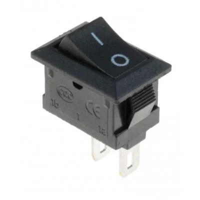 PARASUTKCD11 2Pin Mini Açma Kapama Anahtar Siyah 15x10mm