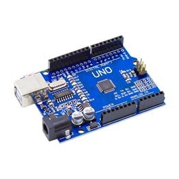 ARDUINO UNO R3 SMD Mikrodenetleyici Kart (CH340 Çip - Yükseltilmiş Versiyon - USB Kablo Hediye)
