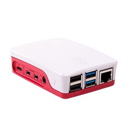 KompentOrijinal Raspberry Pi 4 Muhafaza Kutusu Kırmızı Beyaz