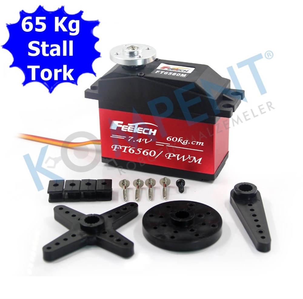 Feetech FT6560M Yüksek Torklu Servo Motor 65 kg
