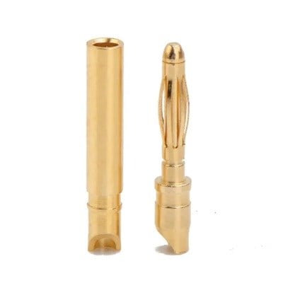 Kompent_2mm Banana Plug Gold Dişi Erkek Set