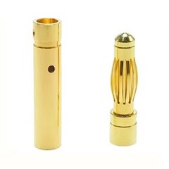 Kompent_4mm Banana Plug Gold Dişi Erkek Set