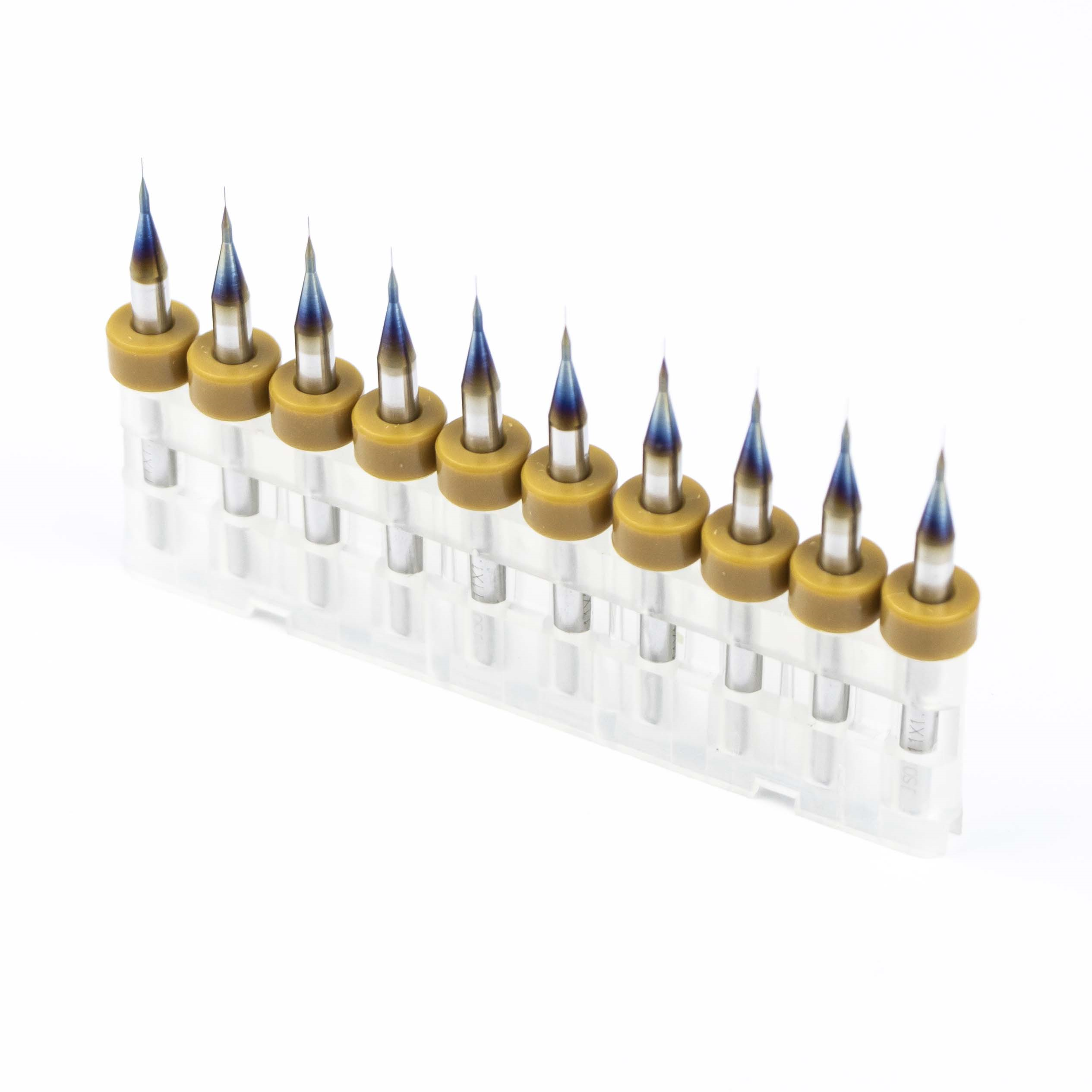 Kompent_PCB  Tungsten Karbür 0.1mm Mini Micro PCB Matkap Ucu Özel Sonlandırma Kaplamalı 10'lu