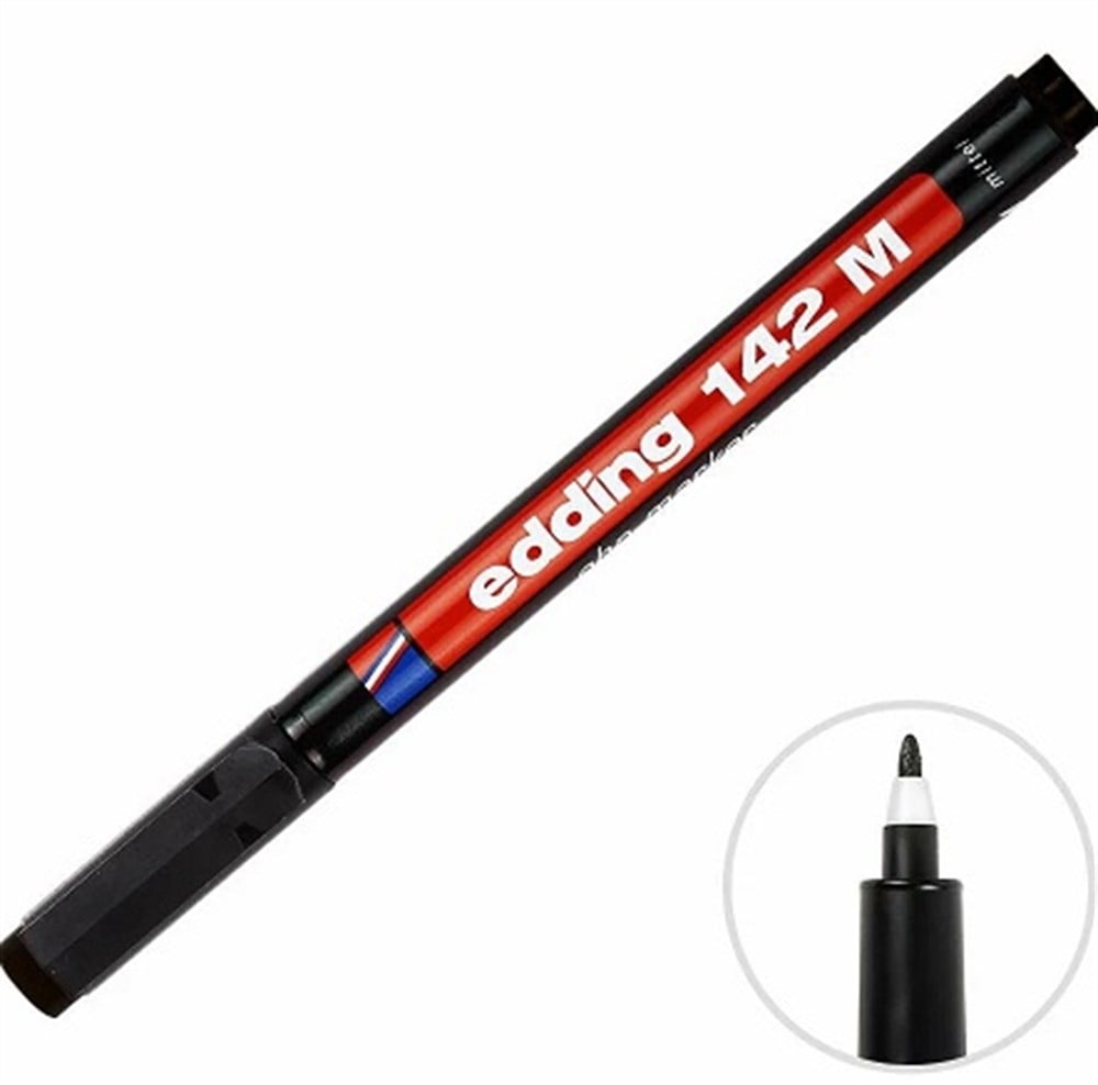 KompentEdding 142 M PCB Kalemi 1mm Siyah