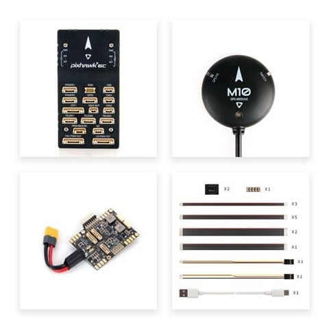 KompentHolybro Pixhawk 6C (Alüminyum Kasa) + PM07 12S Güç Modülü + M10GPS