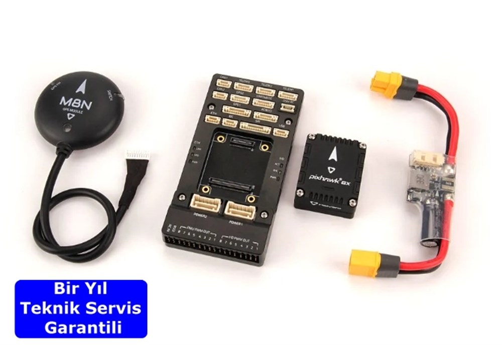KompentHolybro Pixhawk 6X Standart Set + M8N GPS + PM02D Güç Modülü 
