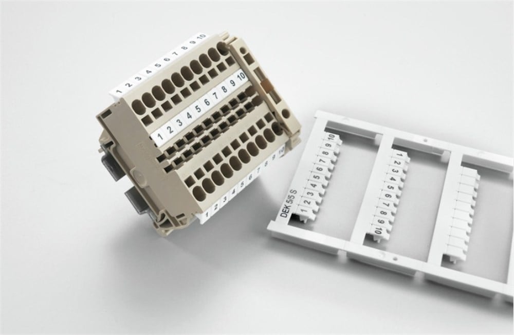 KompentKlemens Etiketi Rakam 1 ile 10 arası 5'li