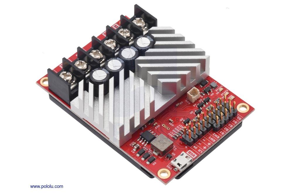 KompentRoboClaw 2x45A Çift DC Motor Kontrol Kartı (V6B, Pin Header I/O, Encoder Destekli) PL3685