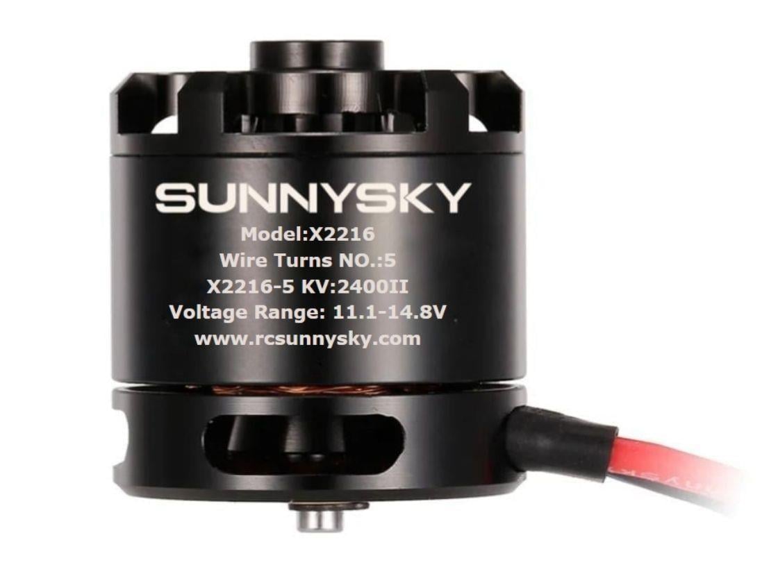 KompentSUNNYSKY X2216 2400kV Fırçasız Drone Motoru Kısa Şaft X2216-5