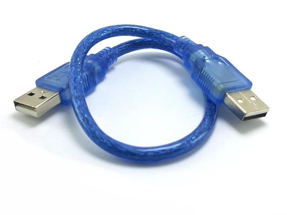 KompentUSB - USB Kablo 30cm - Her iki Erkek USB Kablo - Aktarım Kablosu