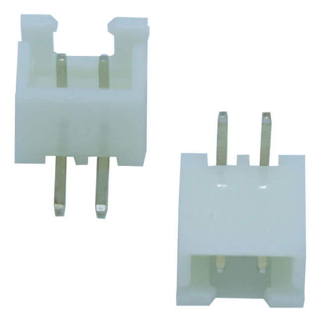 Meksem2 Pin 2.50mm JST-XH Kablo PCB Tunik Konnektörü (Wire-to-Board)  90 Derece Açılı KulaksızTip