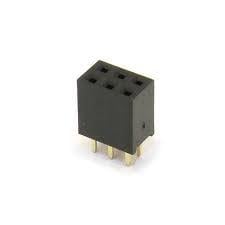 Meksem2x3 6 Pin Dişi Header 2.54 mm 180C